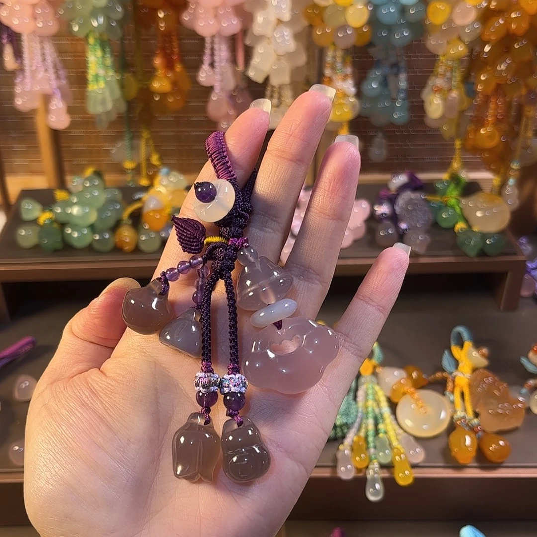 玛瑙/玉髓未镶嵌车挂