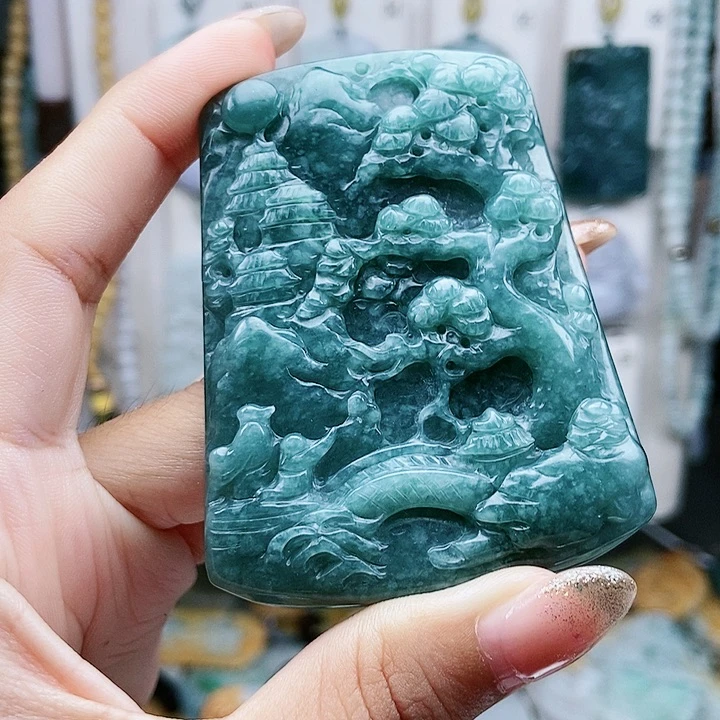 翡翠未镶嵌颈饰翡翠