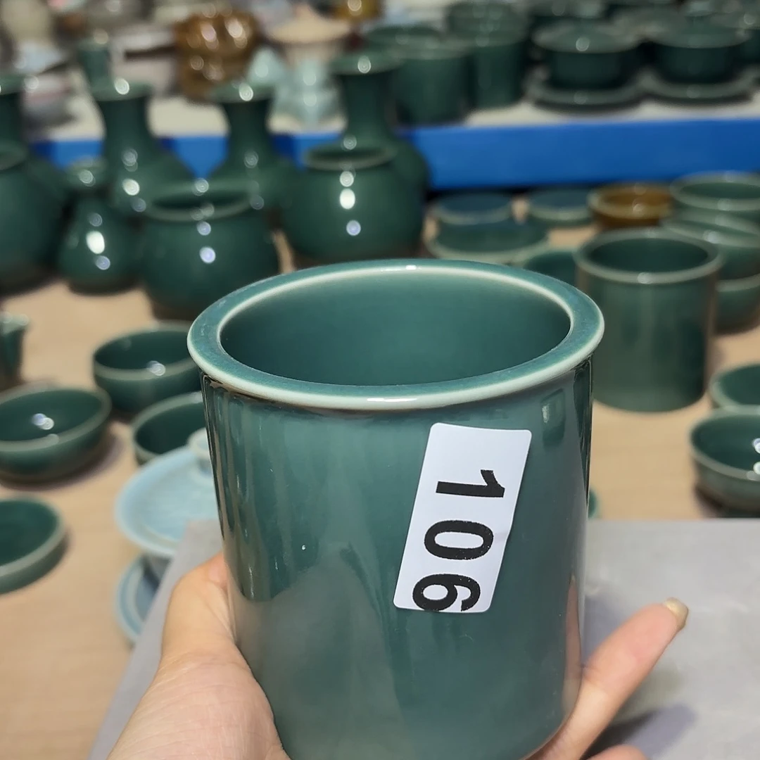 龙泉云间青瓷小米茶器