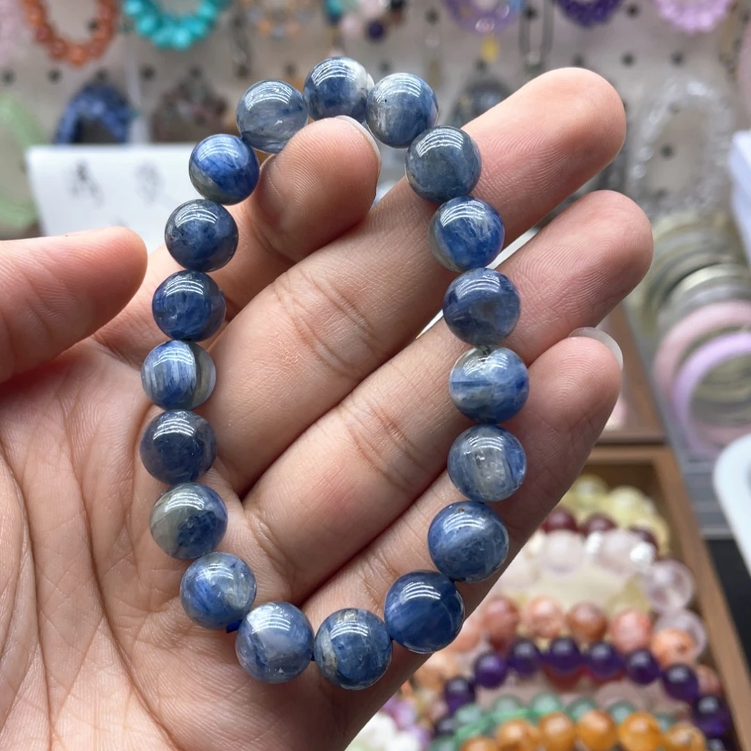 手链未镶嵌烟晶11咪蓝晶石手链