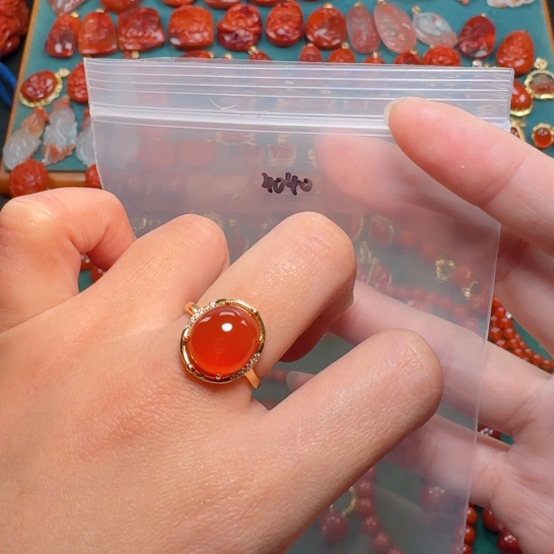 南红玛瑙南红银S925镶嵌