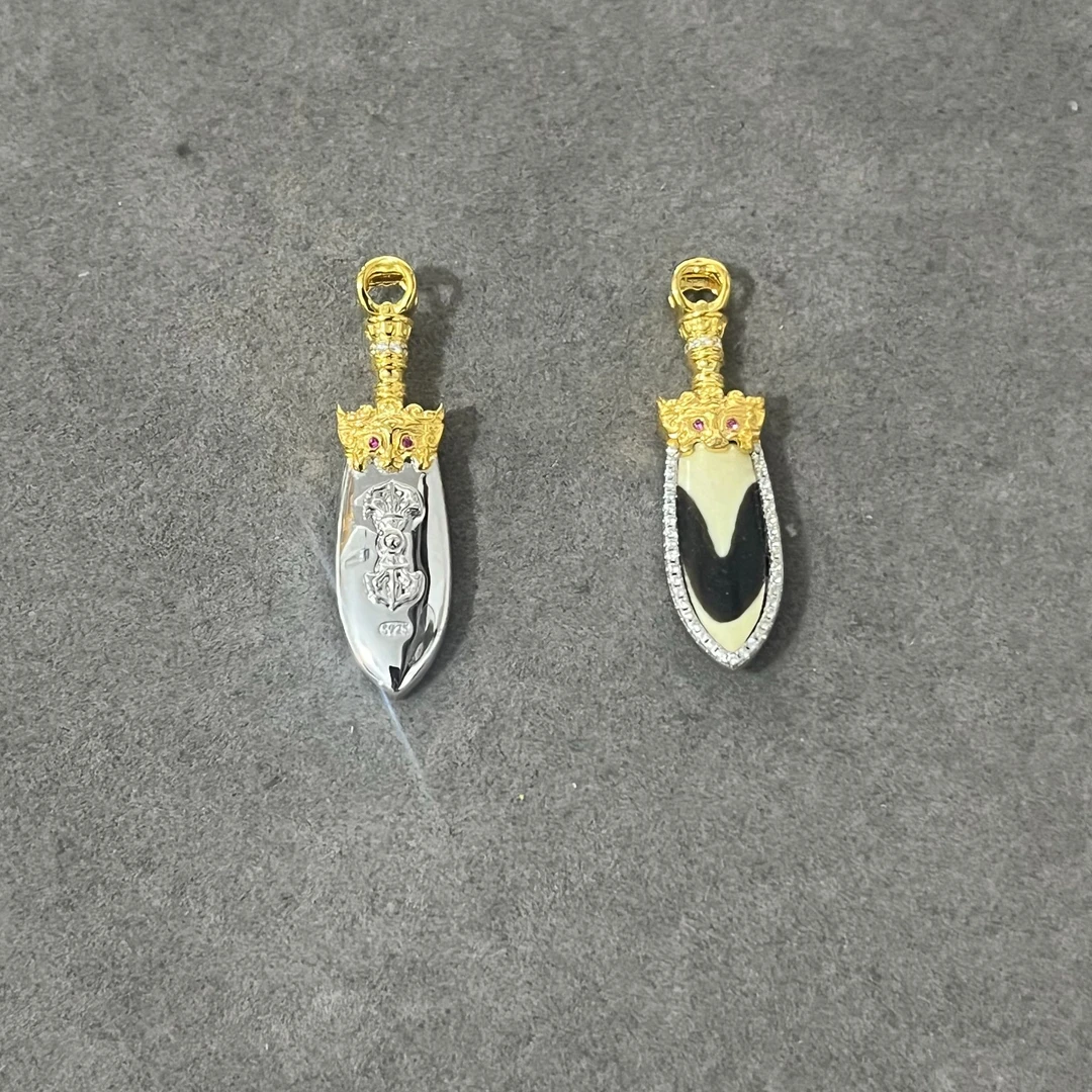 吊坠925银 【发一个】文殊智慧之剑牙牙珠珠吊坠/个TZ-2886