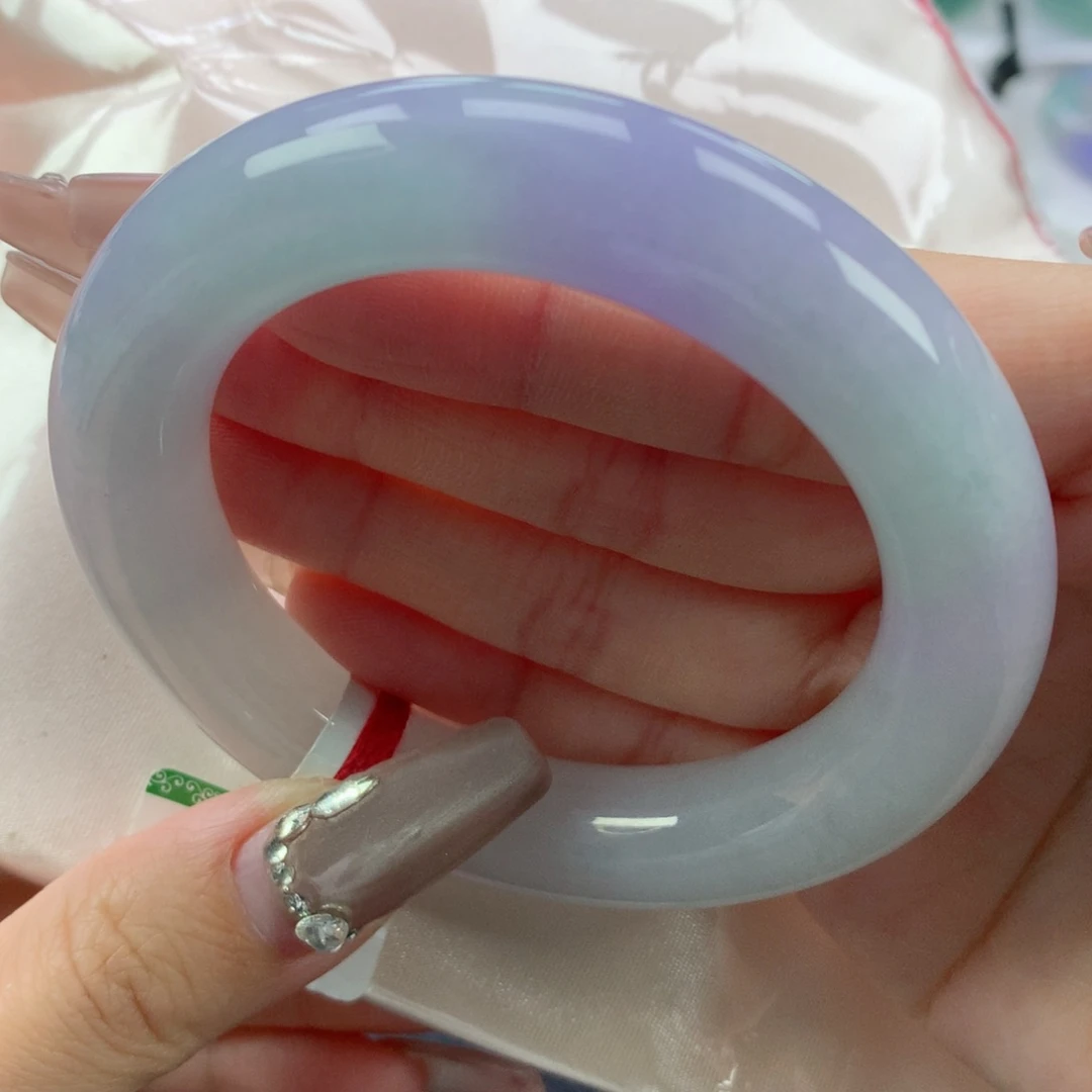 翡翠手镯未镶嵌53.7大胖圆条