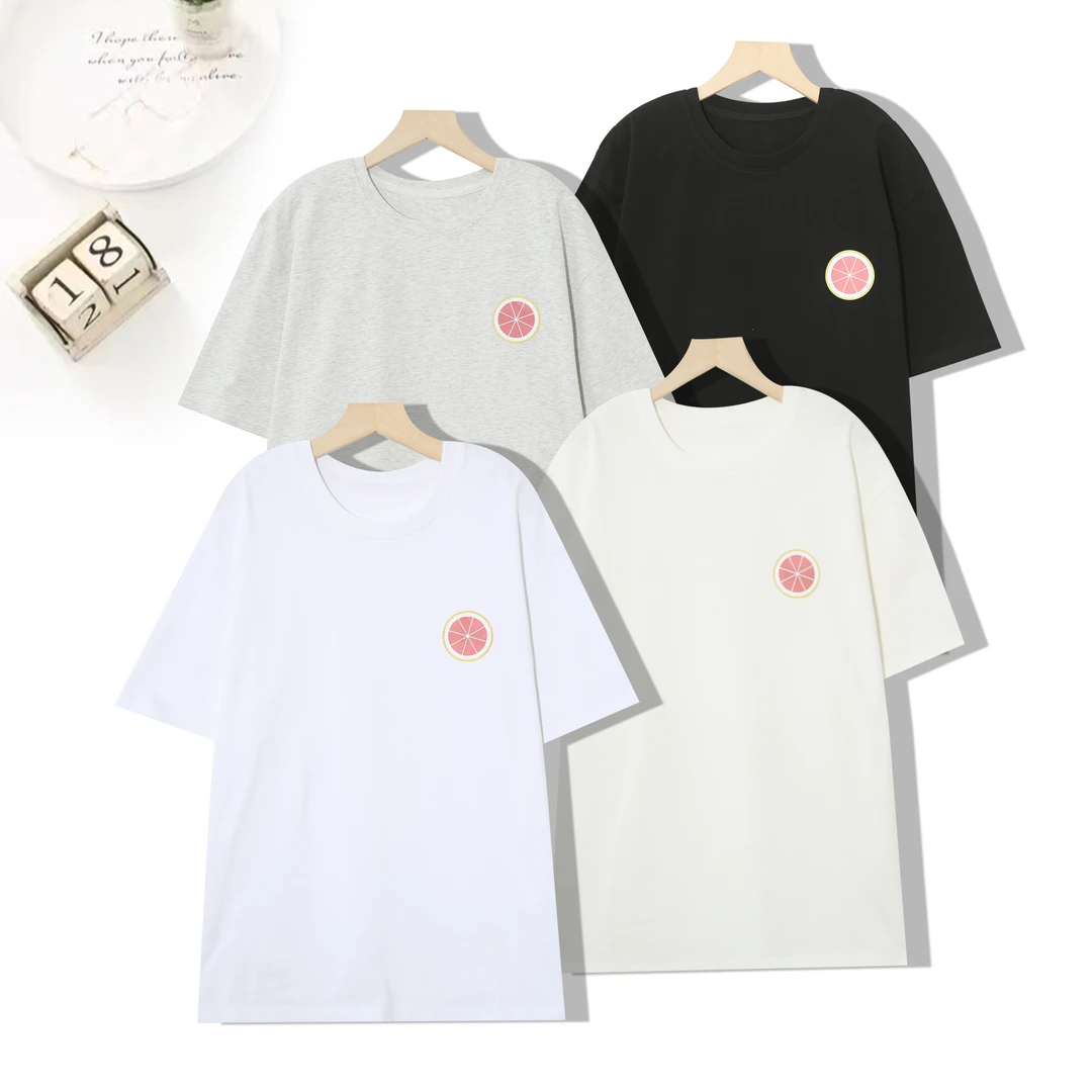 夏季男女同款立体字母标休闲短袖潮流百搭宽松潮流衣半袖T恤P-N61