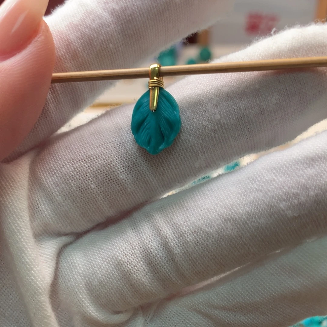 绿松石18K金镶嵌配饰