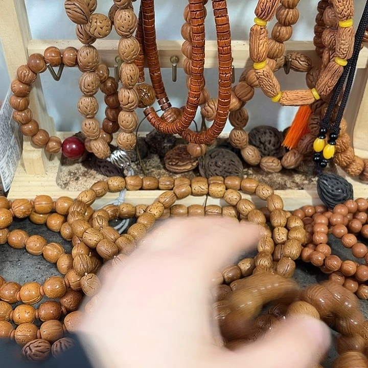 悦***己把件核桃野生桃桃枭脖挂精品