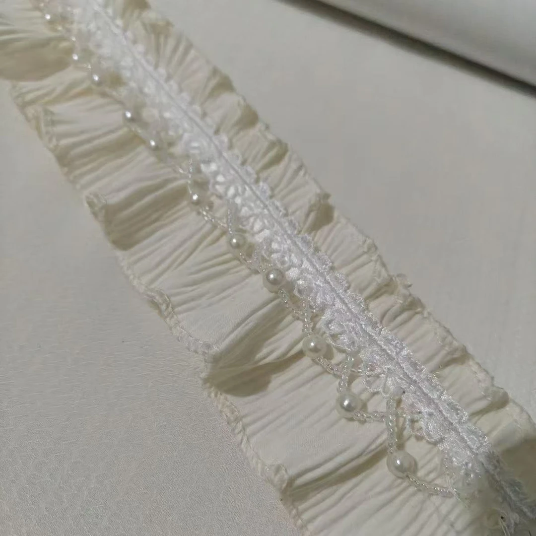 法式蕾丝窗帘绣花边绑带拼接装饰条辅料