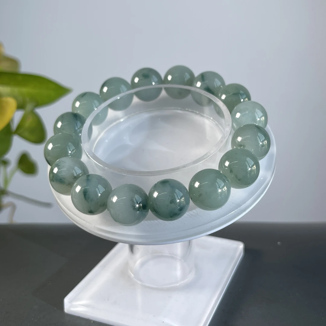 JTB18-79 天然缅甸A货翡翠 翡翠手串