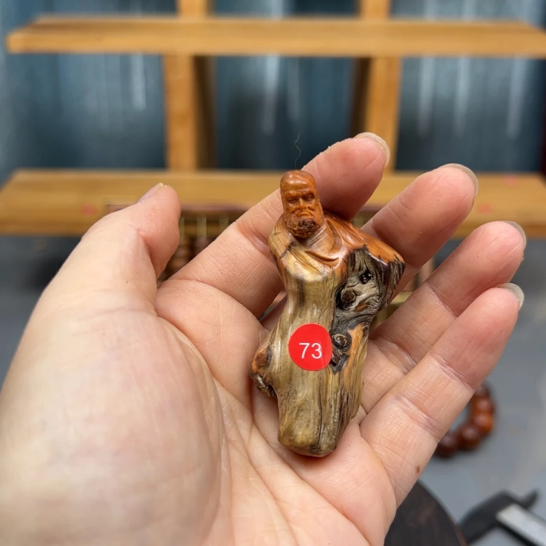 用***9木崖柏木摆件手把件