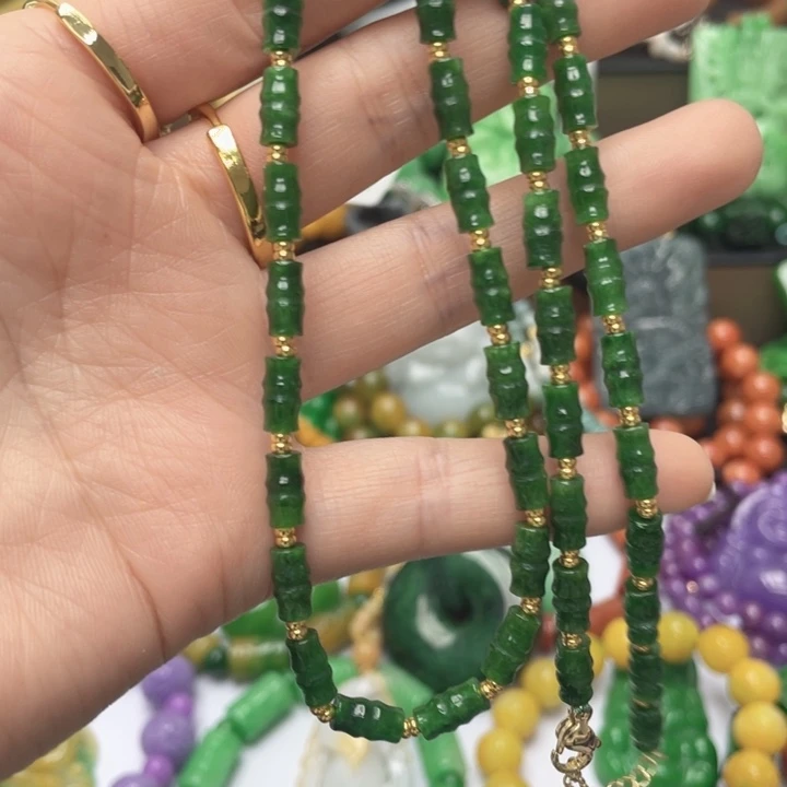 翡翠未镶嵌手链项链50