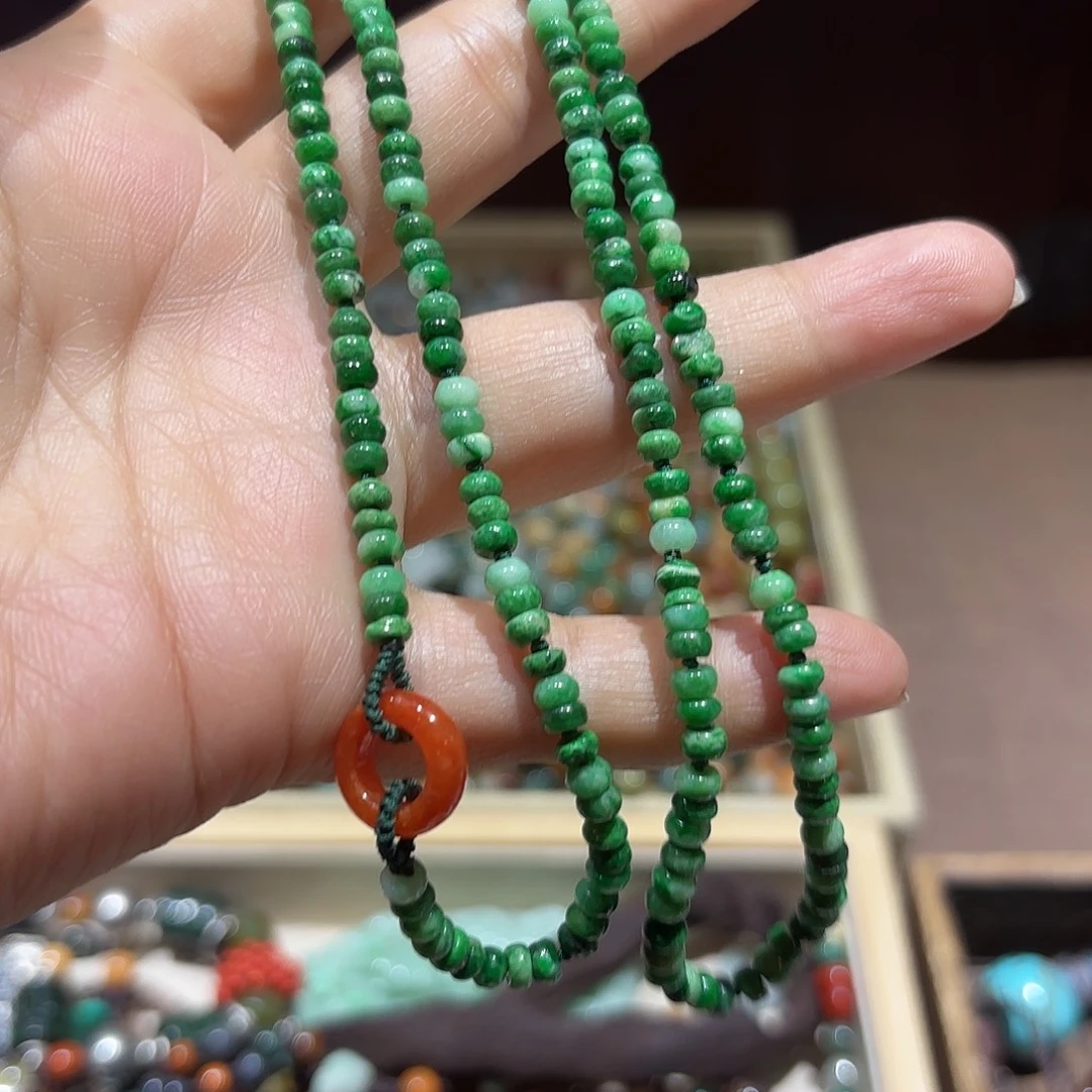 翡翠未镶嵌颈饰原创