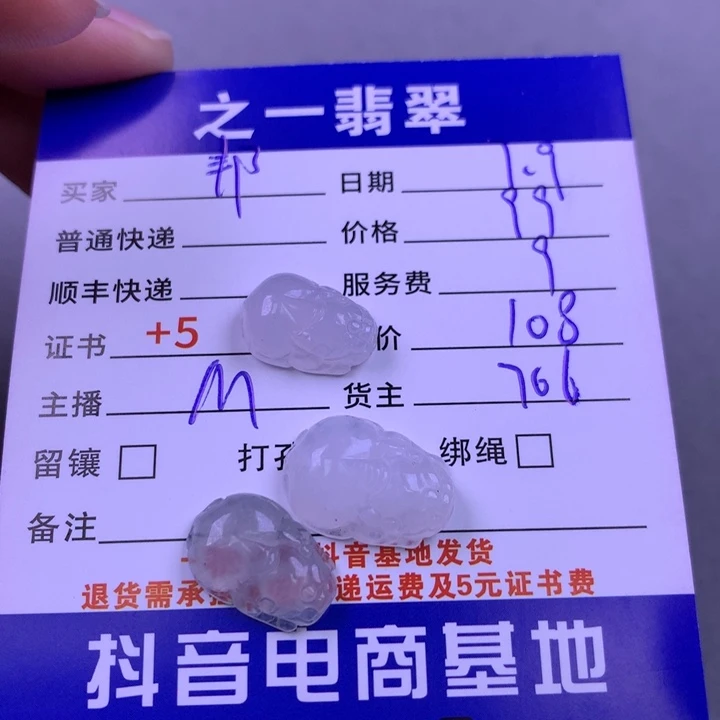 翡翠未镶嵌颈饰邦****^翡翠