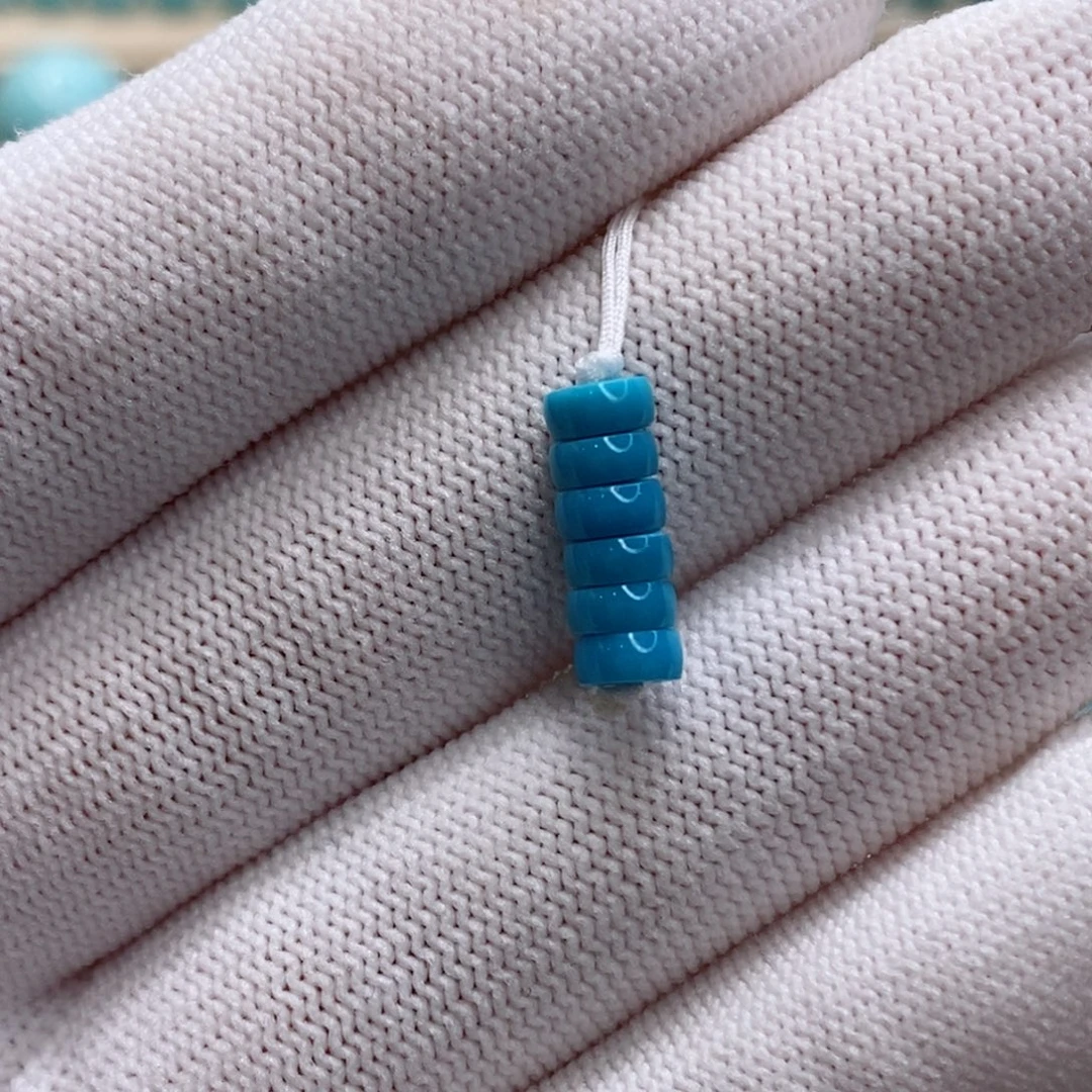 未镶嵌绿松石珠宝奇石5mm