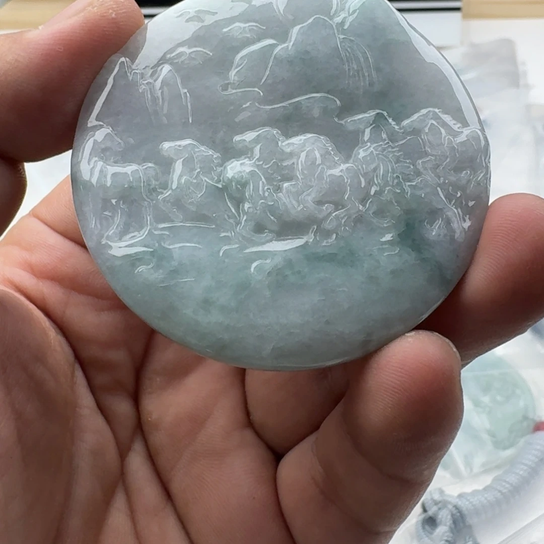 颈饰未镶嵌翡翠天然缅甸A货翡翠