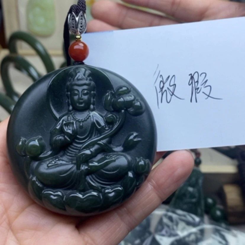 【闪购商品】和田玉挂件未镶嵌地***嘼