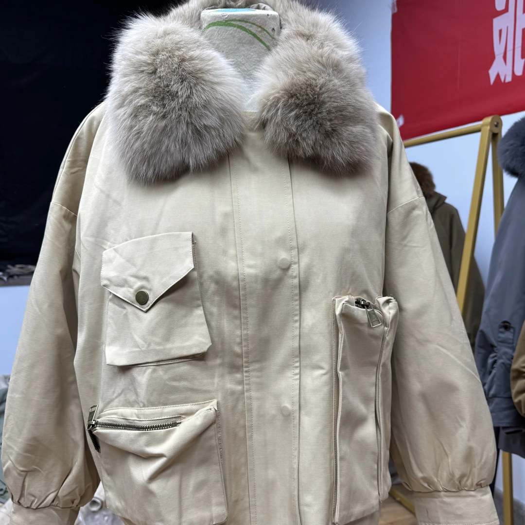 长袖可拆卸派克服兔加绒短款休闲宽松派克服