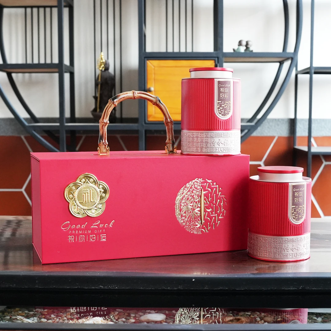 武夷山肉桂岩茶锦绣红竹节高档手提礼盒装【正山茶】