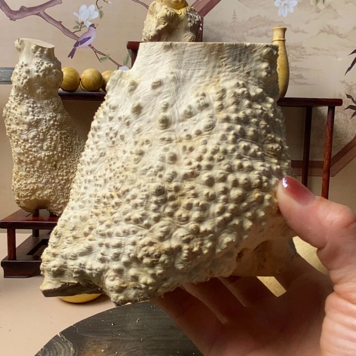 香榧木无****！黄杨木手把件