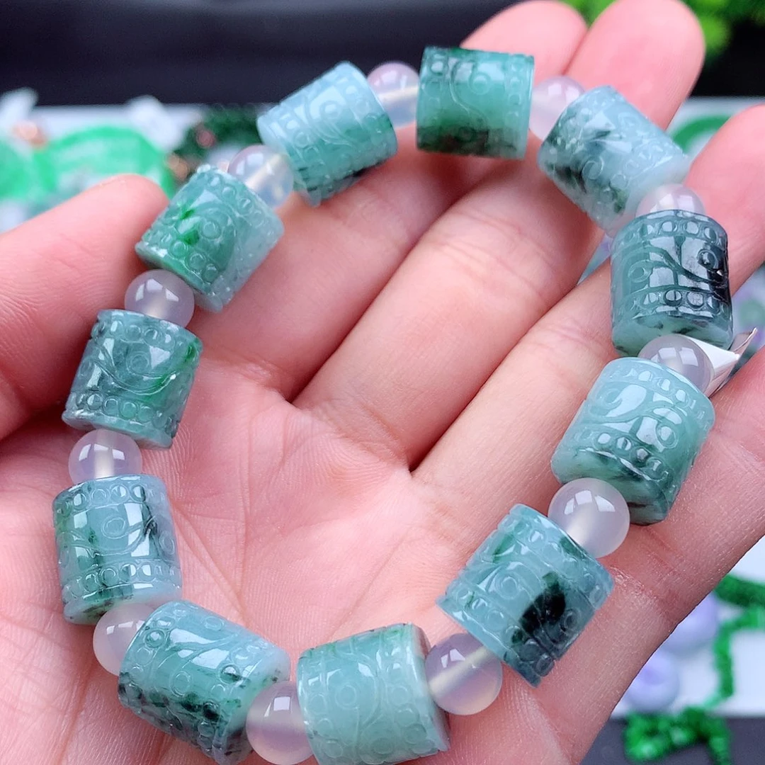 未镶嵌手链翡翠手串