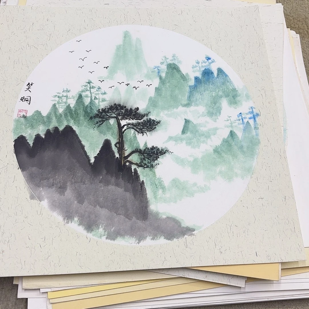 国画33-33卡纸作品艺