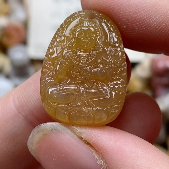 颈饰未镶嵌硅化珊瑚（珊瑚玉）小