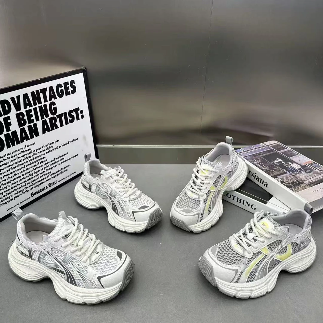 老爹鞋时尚休闲鞋鞋子透气春季厚底交叉绑带潮流百搭