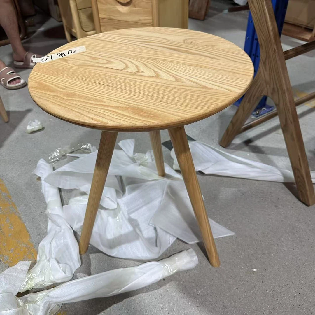 （颜色混发）C07#50*50*60边几圆几【不包按装】库存尾货（三楼）