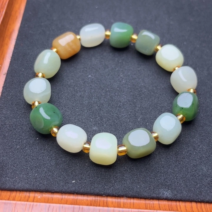 和田玉未镶嵌手链