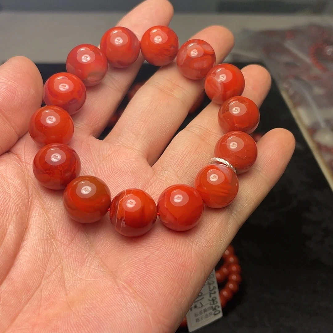 未镶嵌单珠南红玛瑙14