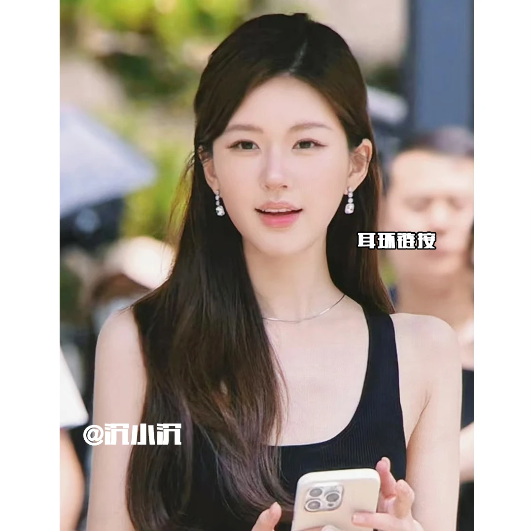 铜合金耳饰 【爆闪方糖流苏耳环Z159】通勤时尚轻奢高级气质耳环