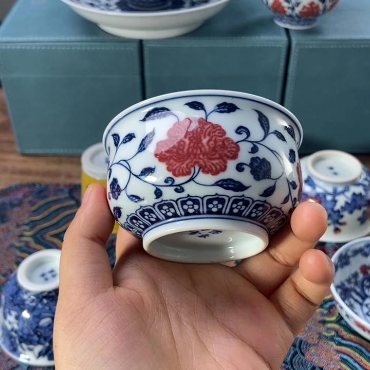 杯阳春白雪 山茶花炉