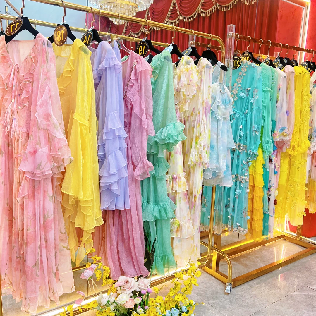 编码1-99亚町家原创FH轻奢风显瘦女装连衣裙长款法式气质高贵优雅