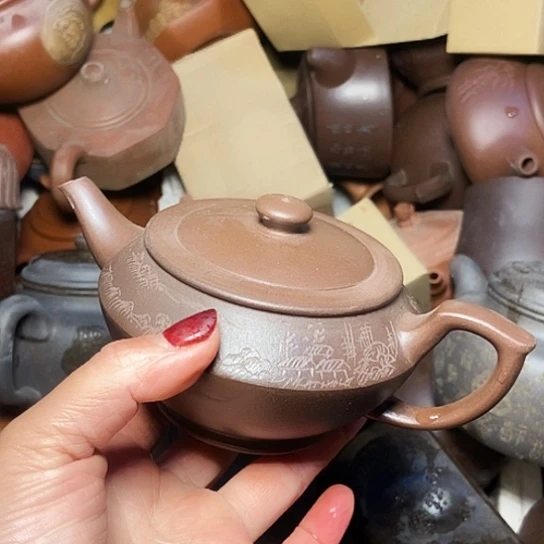 全手工制作宜兴紫砂壶