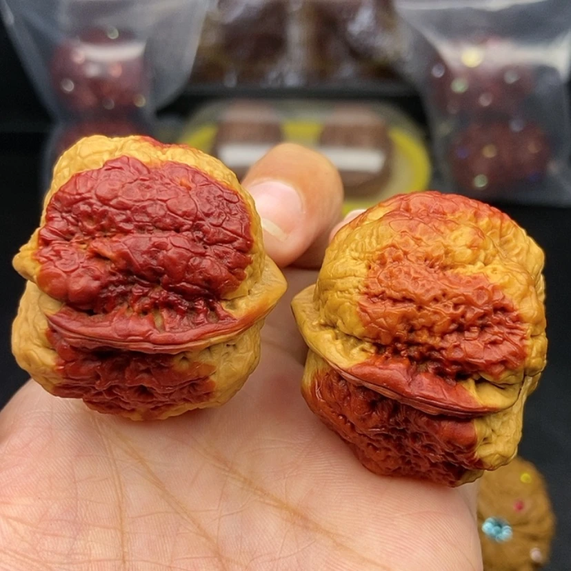 【闪购商品】把件文玩核桃40尺蝴蝶蟾