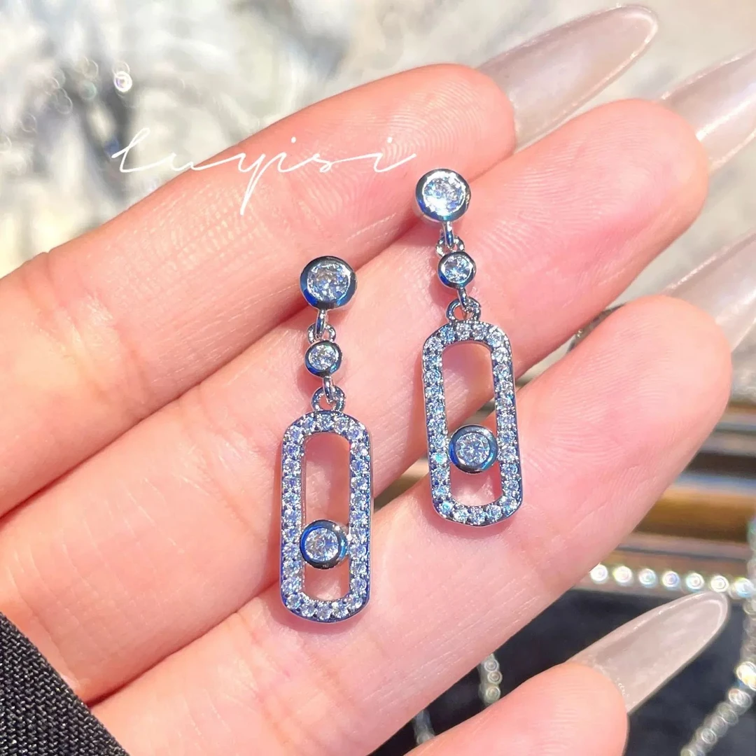 钛钢耳饰 平衡木耳坠014