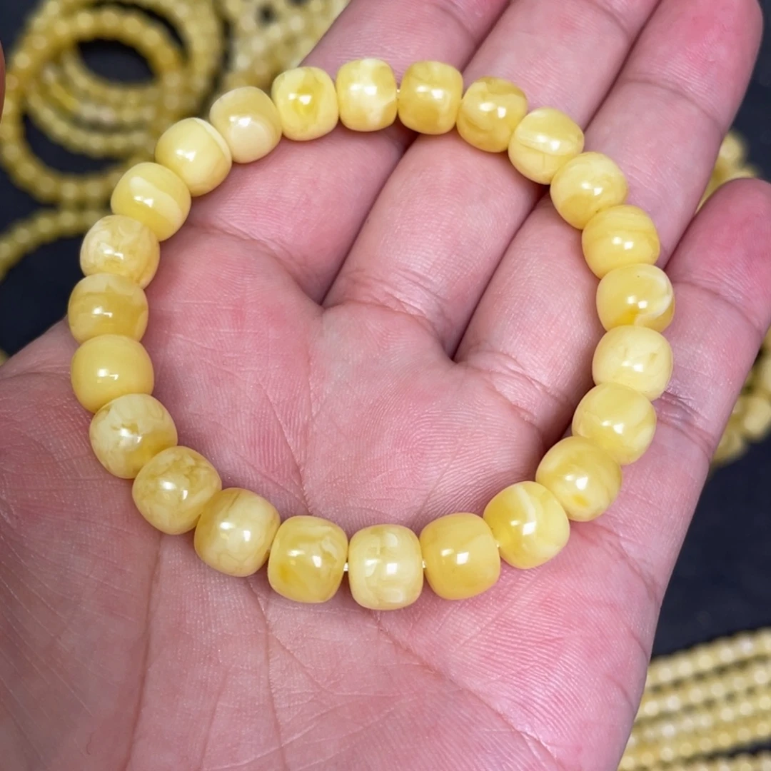 蜜蜡未镶嵌裸石蜜蜡手串8.8mm