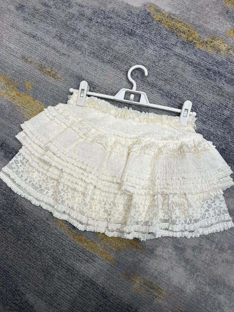 蕾丝小蛋糕芭蕾风蓬蓬短裙