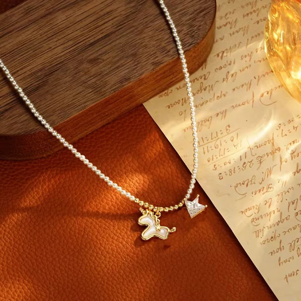 铜合金项链 70【追梦独角兽】小众设计高级感轻奢项链（40+5cm）