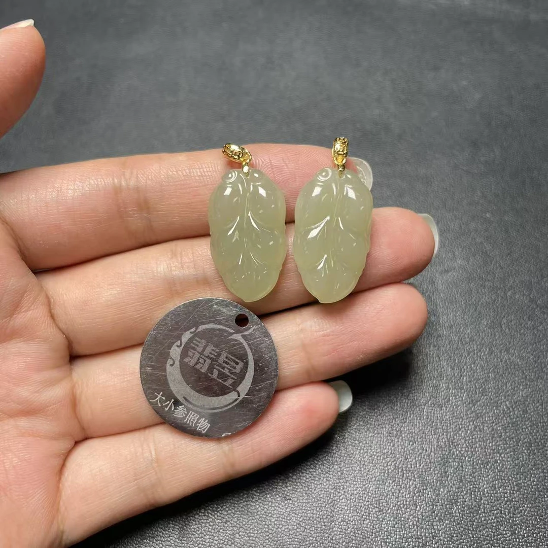 翡昱-N01-66117-和田玉吊坠S925银扣-多样性发其一