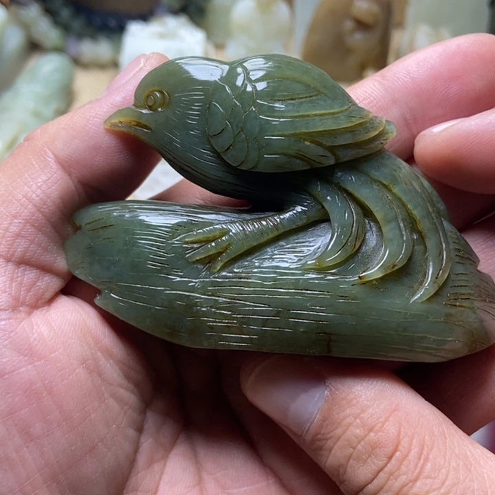 和田玉未镶嵌挂件