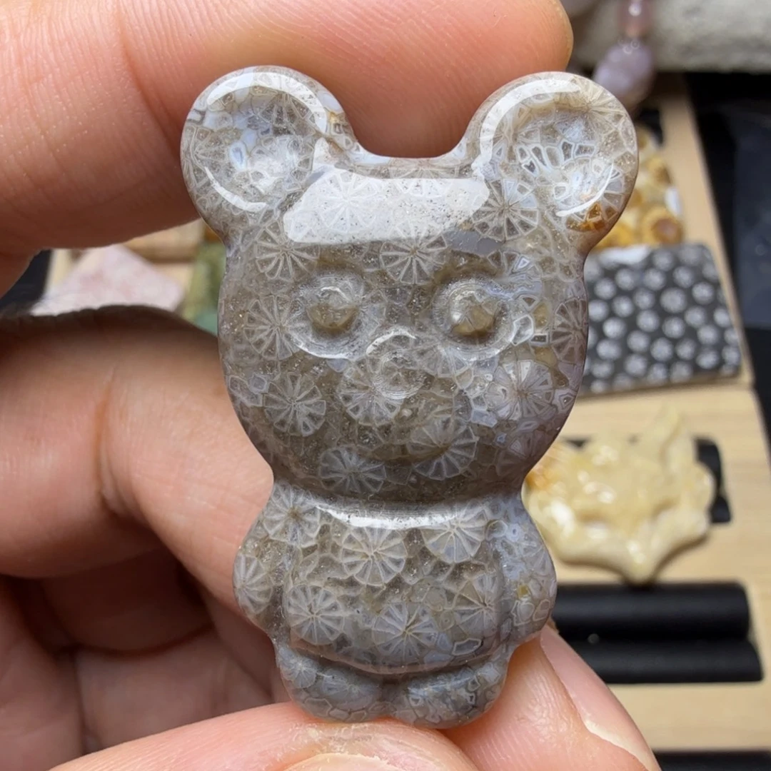 硅化玉未镶嵌天然有机玉石保真色