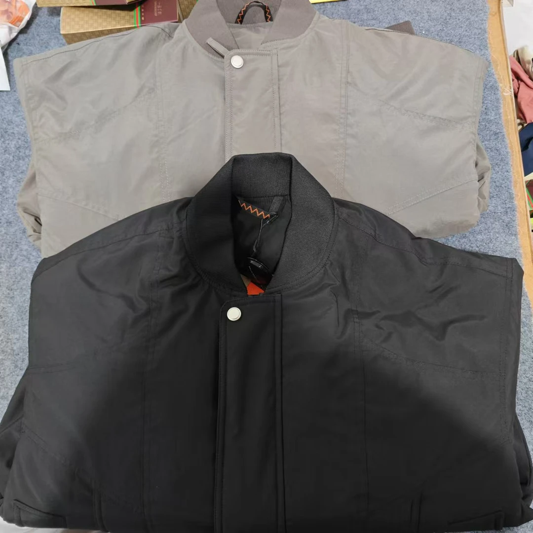 8157棒球领情侣羽绒服夹克简约百搭男女同款外套