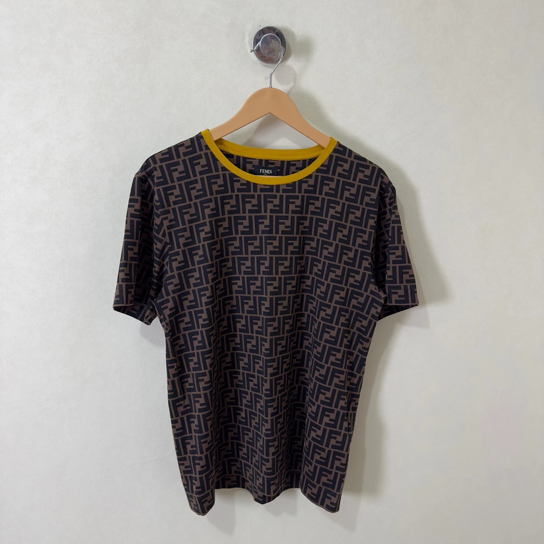 99新 FENDI/芬迪 爆款老花满印logo短袖 XS码