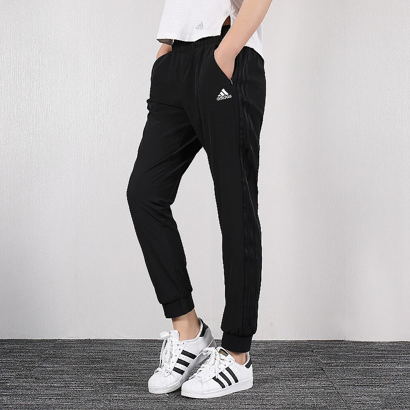 【达人专属】阿迪达斯女裤新款梭织束脚运动裤小脚裤长裤DY8696