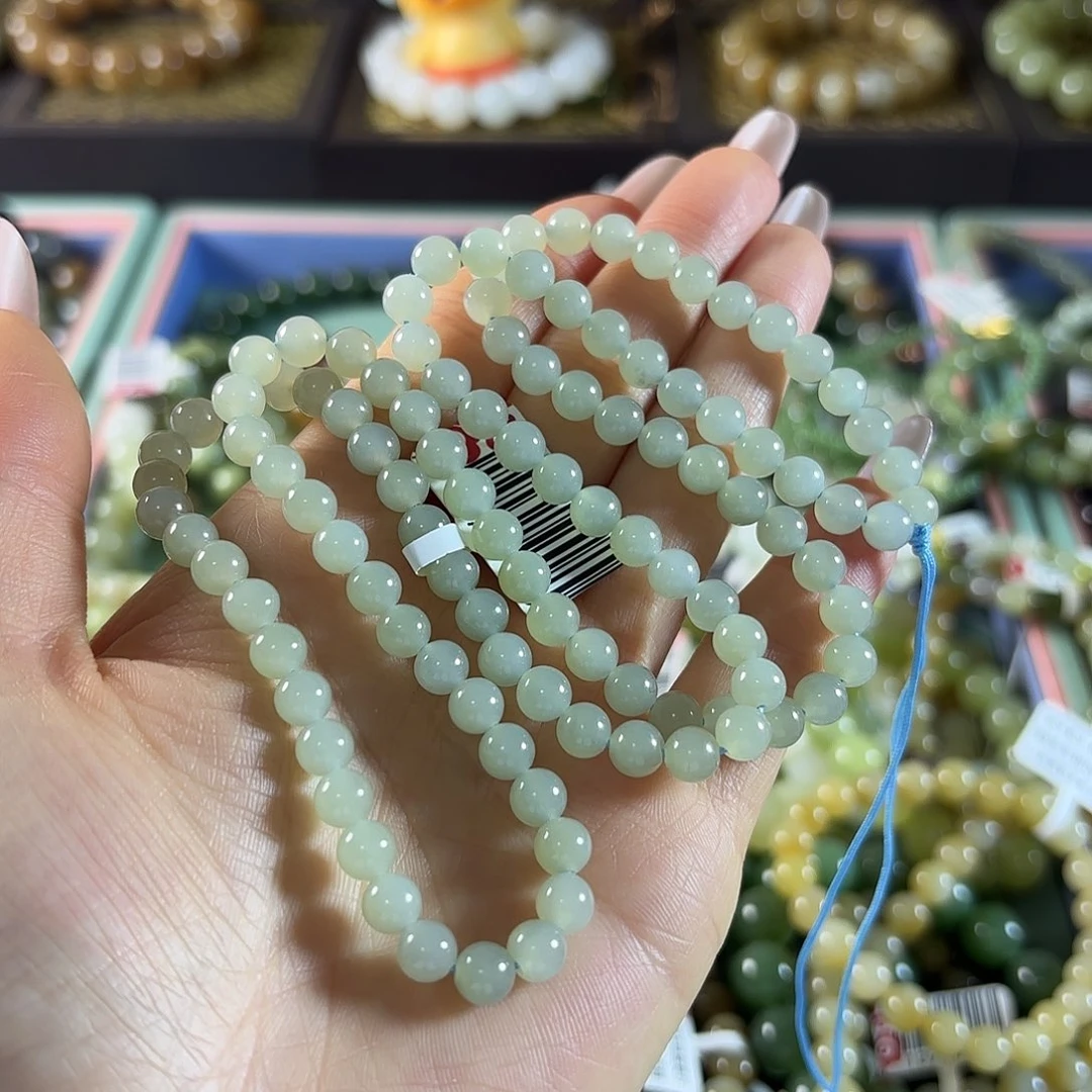 和田玉未镶嵌手链35