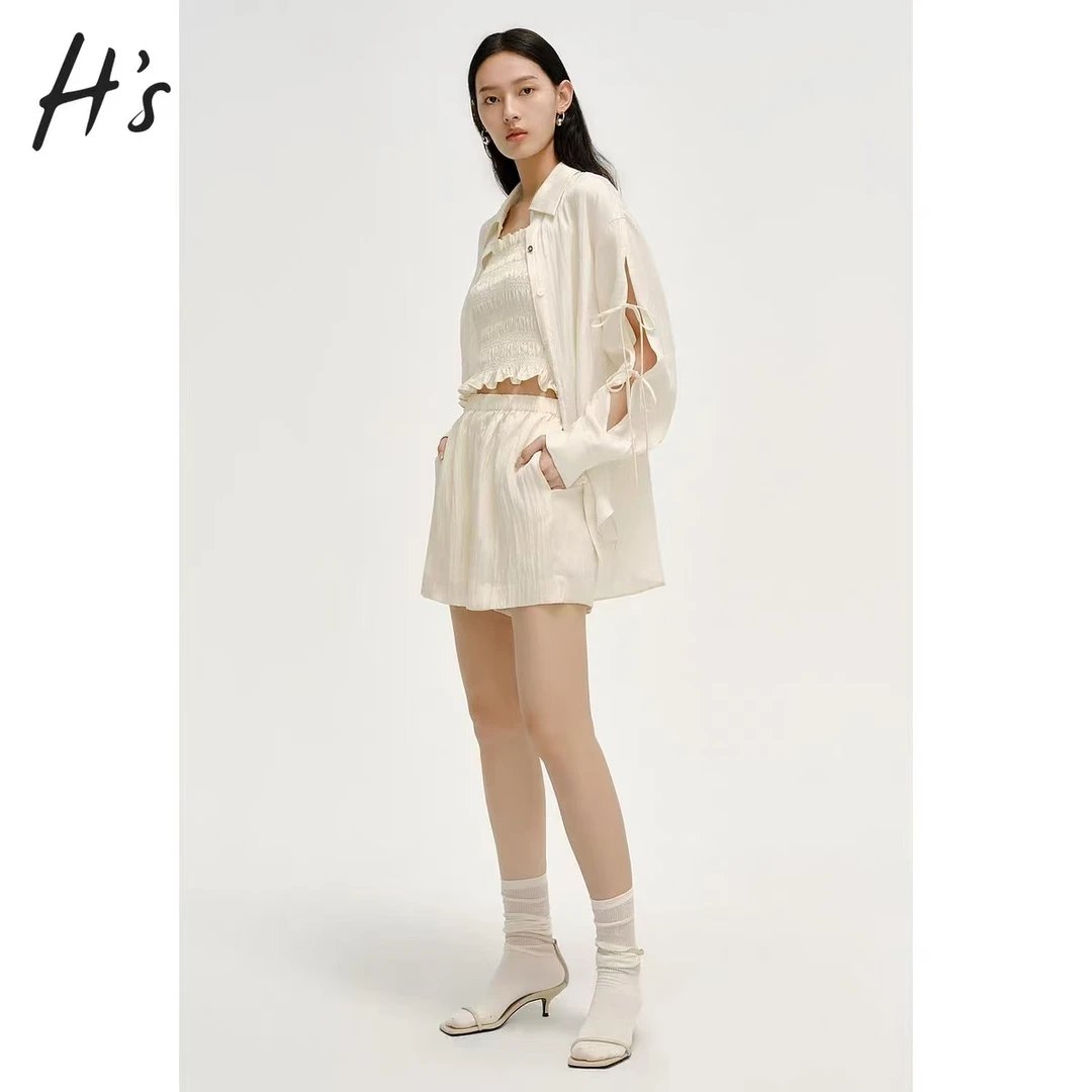 【84天丝高端吊带】荷叶边褶皱抹胸吊带背心减龄短款上衣TZ1722DD