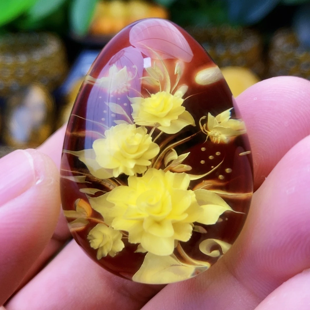 【闪购商品】金珀吊坠(不含链)未镶嵌