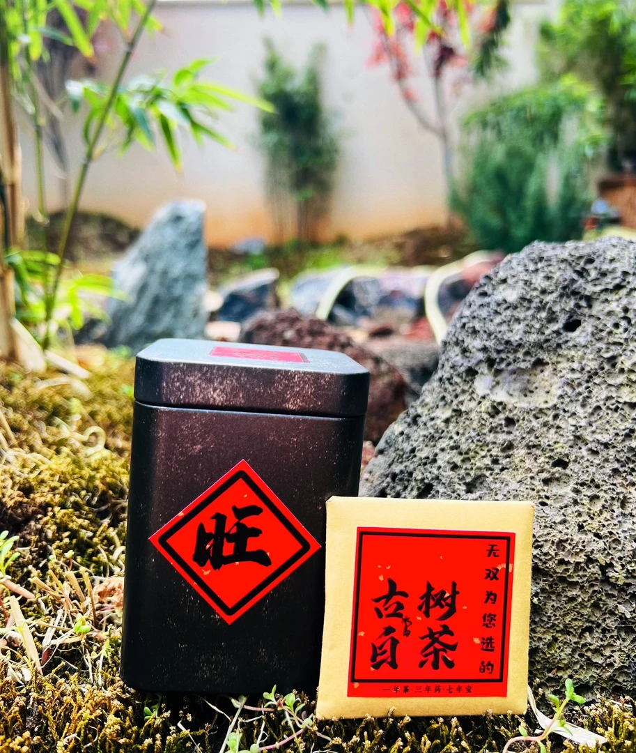 【白茶小方片】云南古树普洱茶 茶叶 白茶小方片陈香枣香可闷泡茶叶