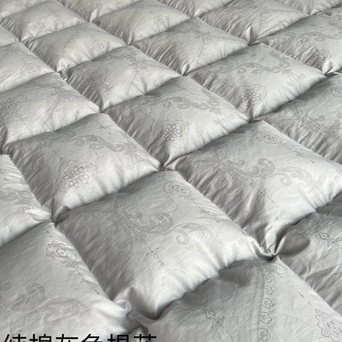 不掉色不起球提花舒适被套充绒立体被芯蓬松冬被羽绒被