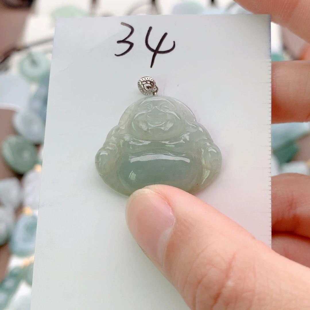 翡翠银S925镶嵌颈饰吊坠